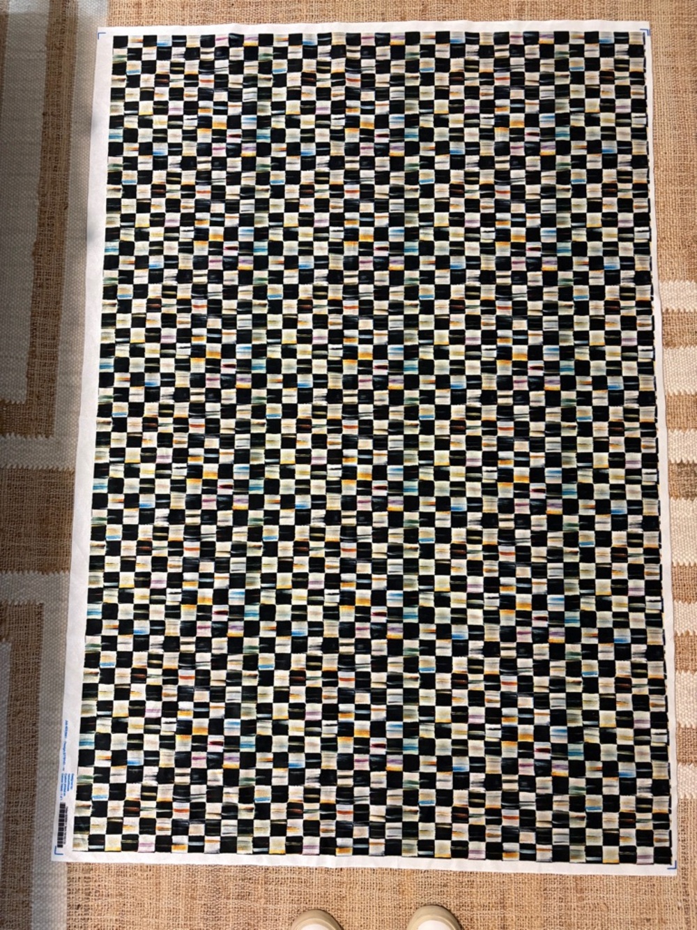 One yard of custom printed fabric in Mackenzie-Childs STYLE - 54” wide